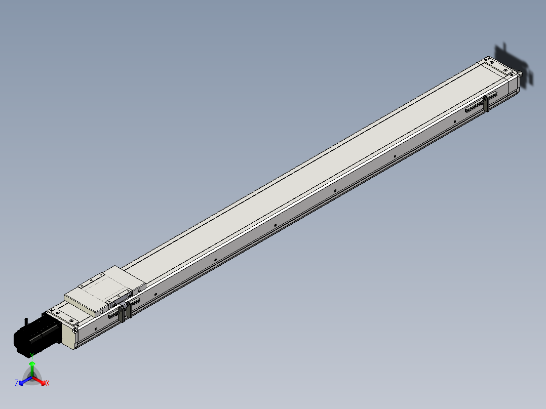 Toyo东佑达直线模组-ECH10-L10-1200-BC-T20-C4主视图