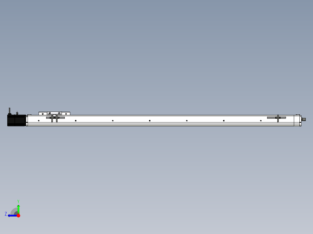Toyo东佑达直线模组-ECH10-L10-1200-BC-T20-C4右视图