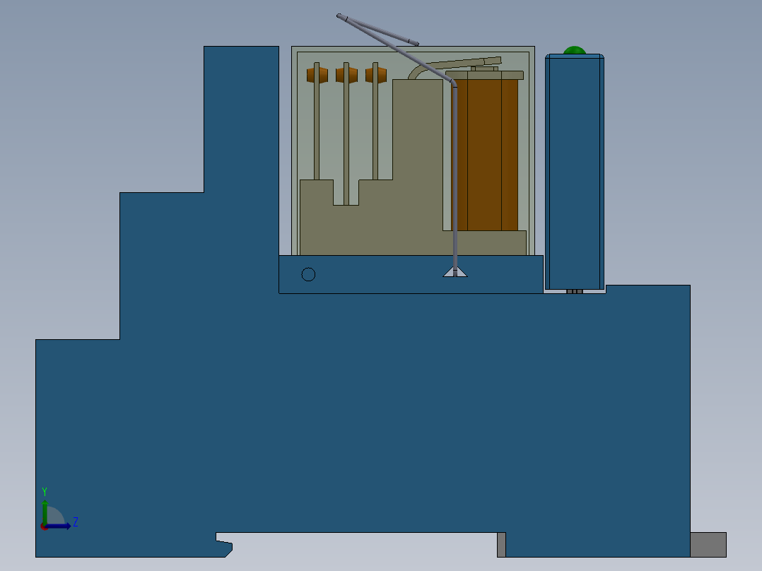 Idec智能继电器IO扩展模块左视图