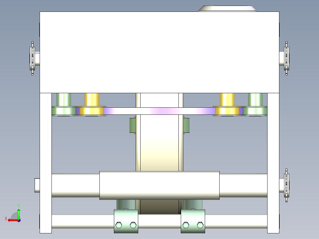 圆环形产品包装机1407968后视图