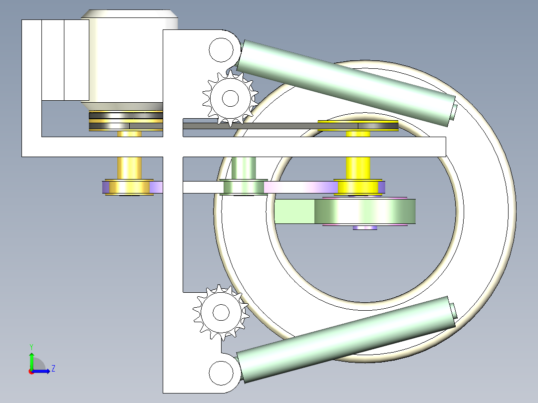 圆环形产品包装机1407968左视图