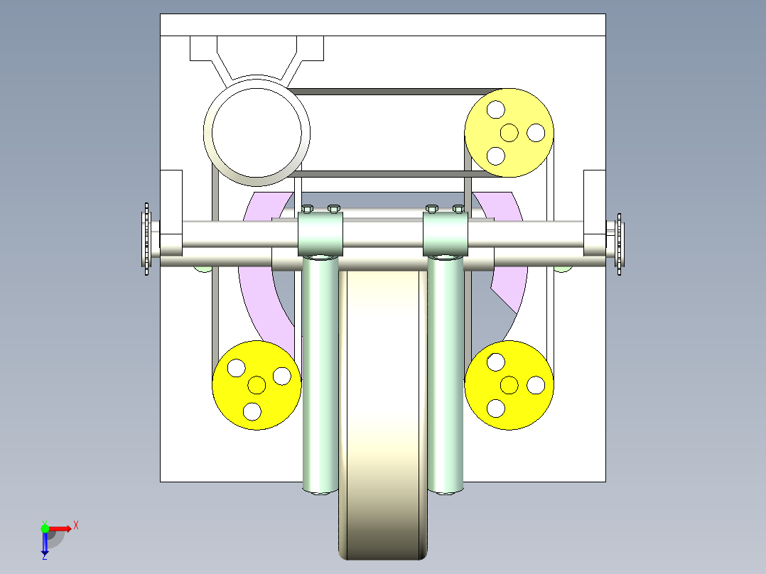 圆环形产品包装机1407968俯视图