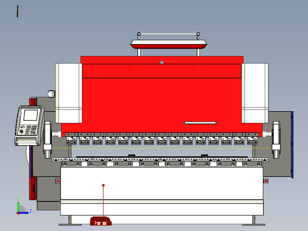 B1_AMADA-1003数控折弯机左视图