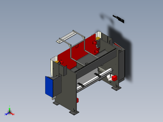 B1_AMADA-1003数控折弯机正等轴测缩略图