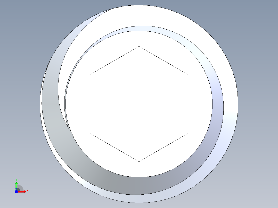 UNC 平头紧定螺钉-UNC SET SCREW 0.250 x0.3125.STEP前视图