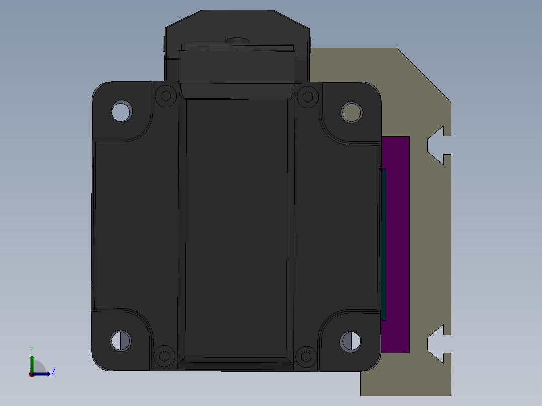 丝杆式模组DC64A-SP-MG（100-1500mm）左视图