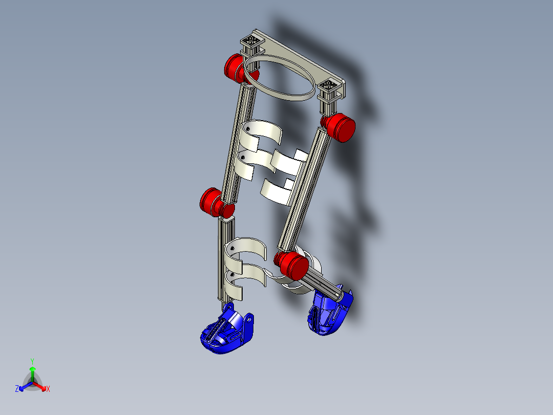 下肢腿部康复机器人模型【inventor格式2018】