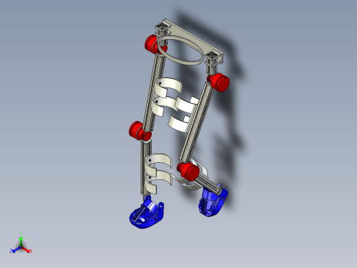 下肢腿部康复机器人模型【inventor格式2018】