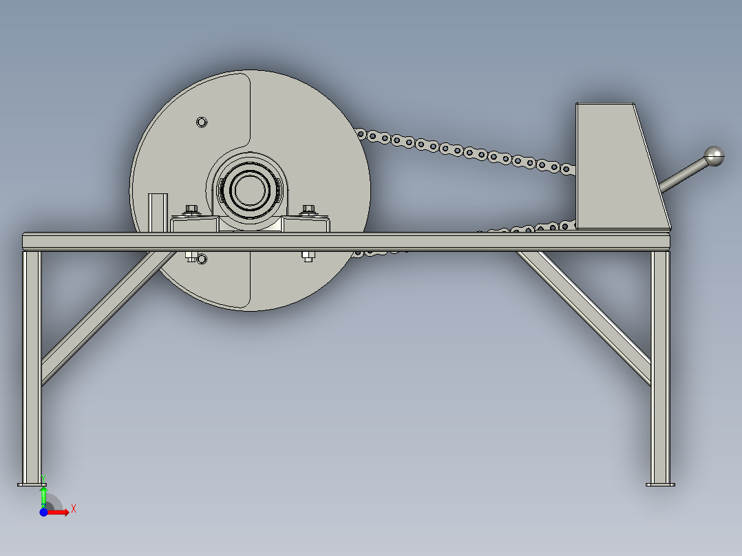 电磁制动系统前视图