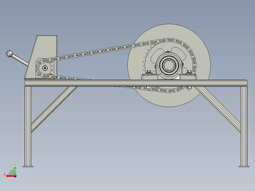 电磁制动系统后视图