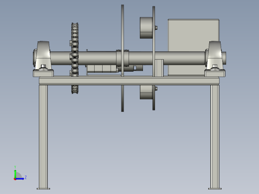 电磁制动系统左视缩略图