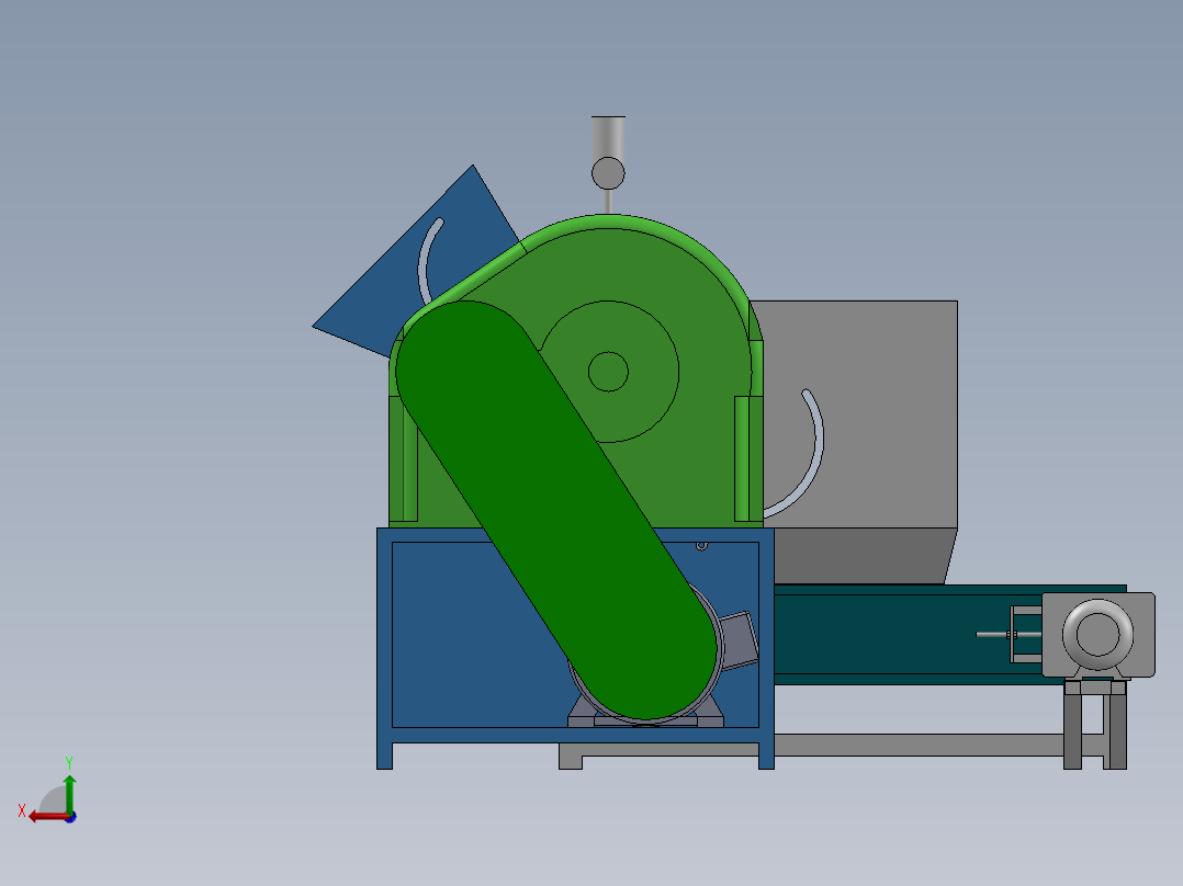 大豆漂洗机后视图