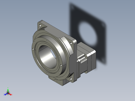 中空旋转平台KFN200-L2-50-NM5配单级斜齿减速机