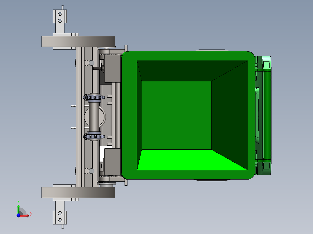 带称重液压提升机模型-前视图