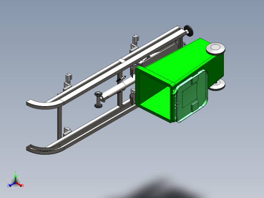 带称重液压提升机模型-正等轴测缩略图