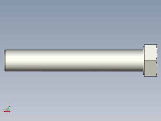 螺钉-DIN_931-M22x2.5x140_32.stp后视缩略图