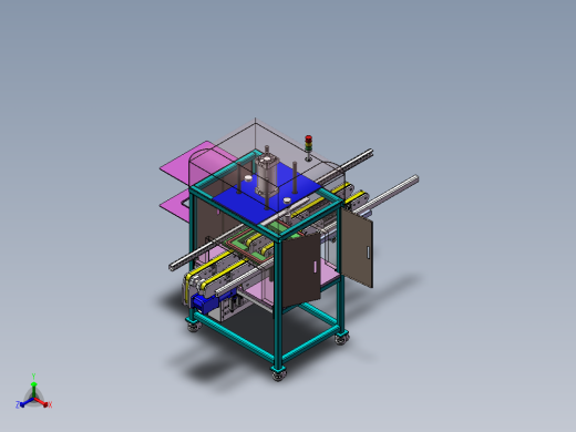 泡壳包装自动压合机正等轴测缩略图