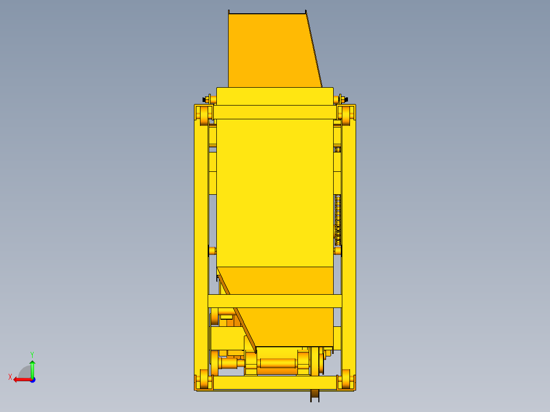 豌豆剥壳机后视图