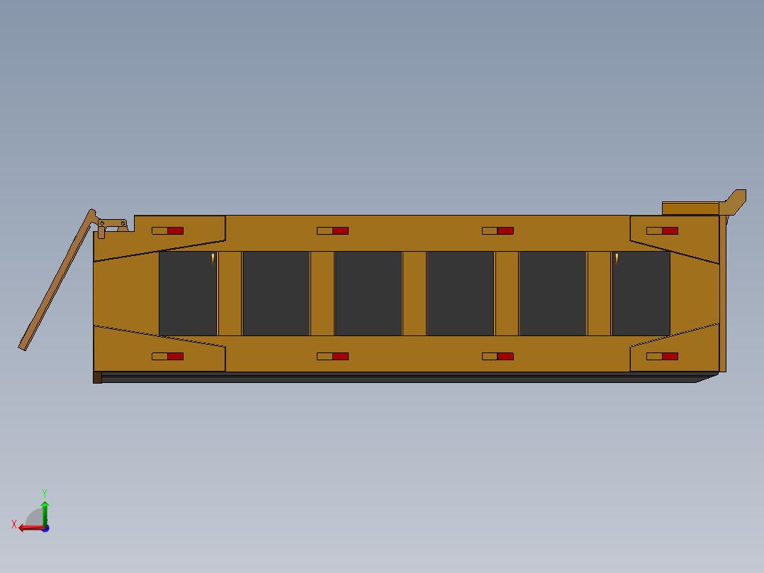 车厢三维图后视图
