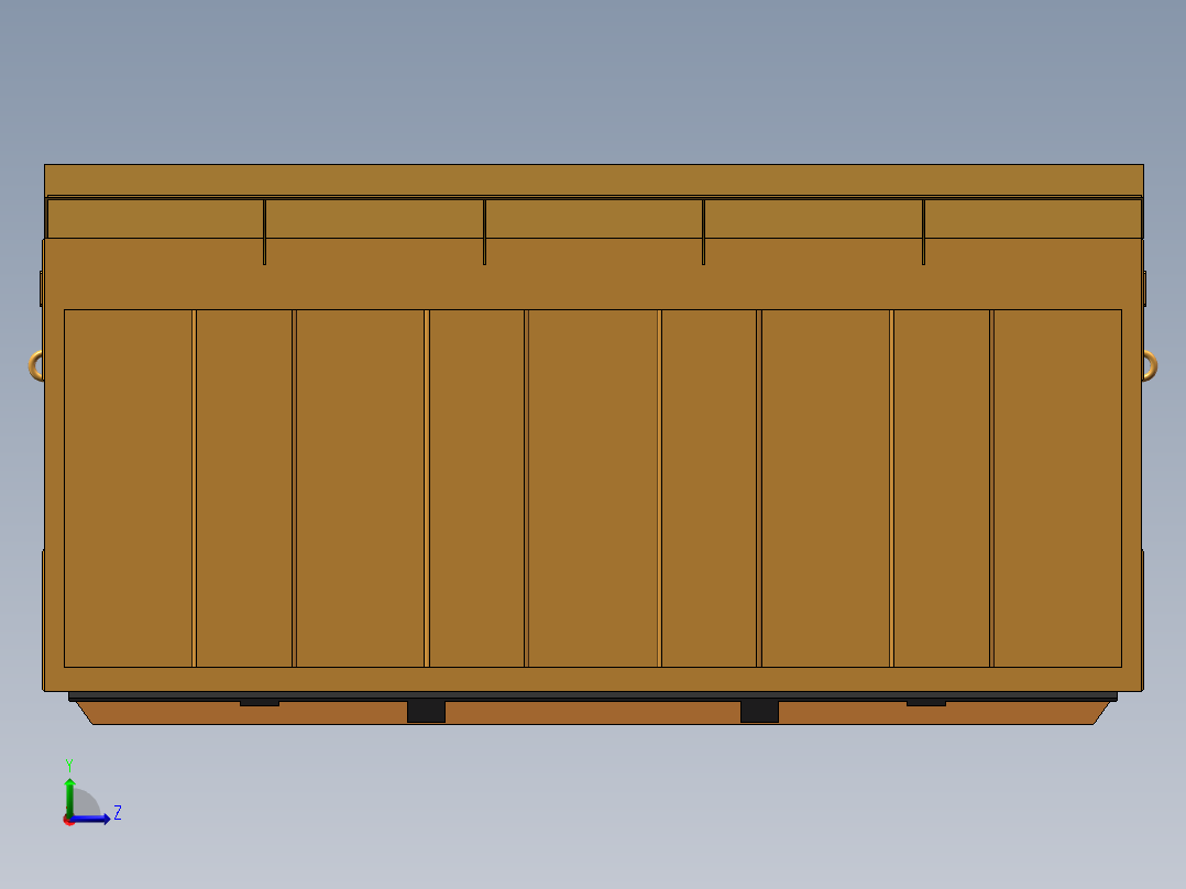车厢三维图左视图