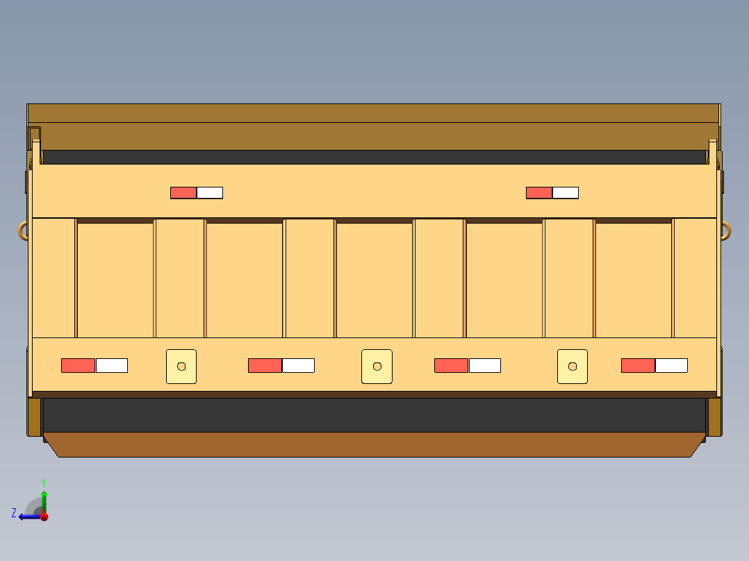 车厢三维图右视图