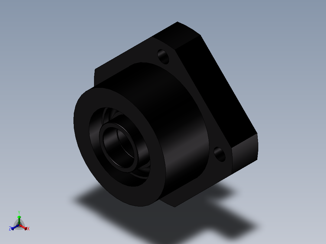 丝杆固定侧LEB01-12主视图