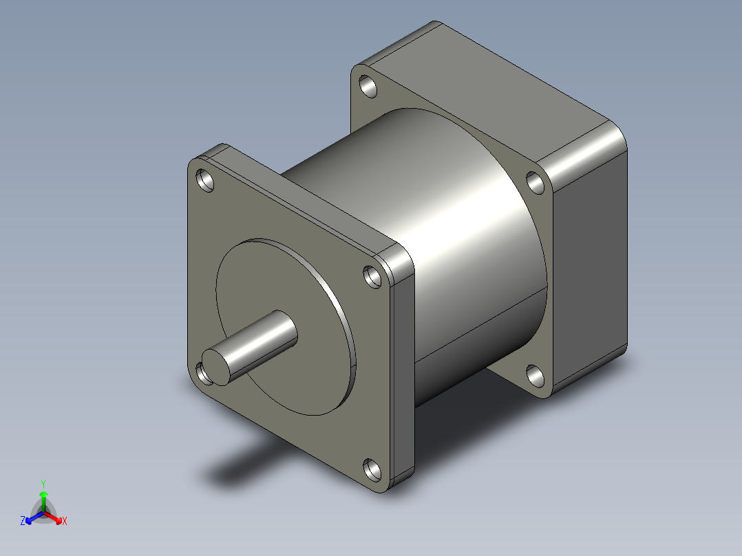 MPC023-24-CRI，步进电机断开主视图