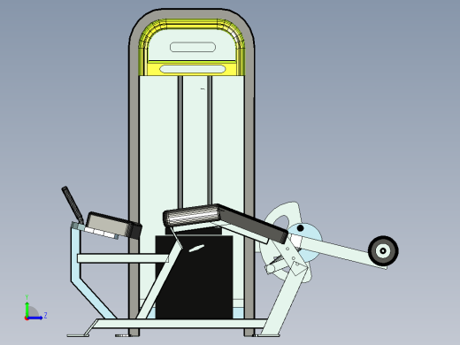 腿屈伸训练器左视缩略图