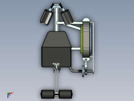 腿屈伸训练器俯视缩略图