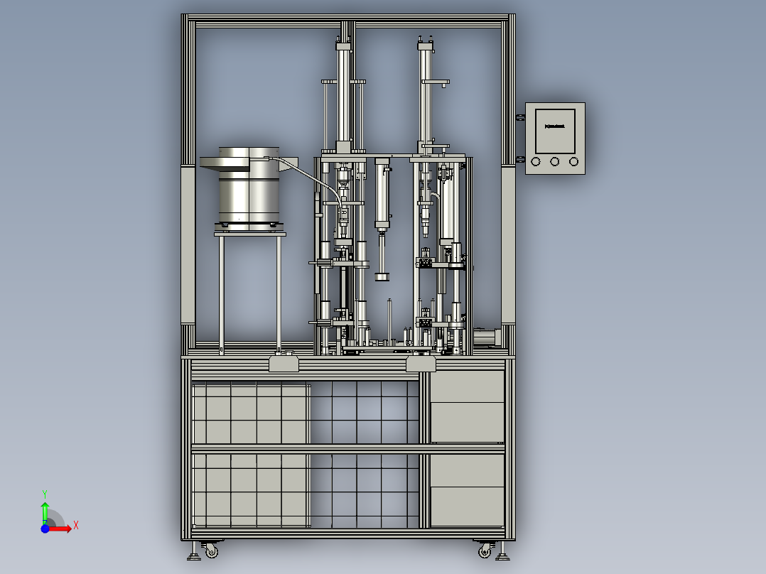 销钉自动送料压装设备sw2017前视图