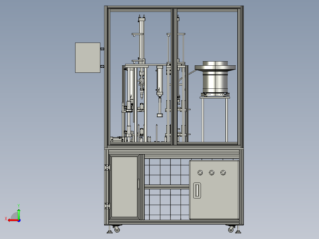 销钉自动送料压装设备sw2017后视图