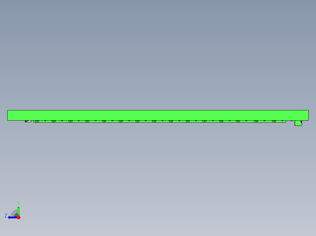 CNC3笔记本CNC工装夹具三维模型右视图
