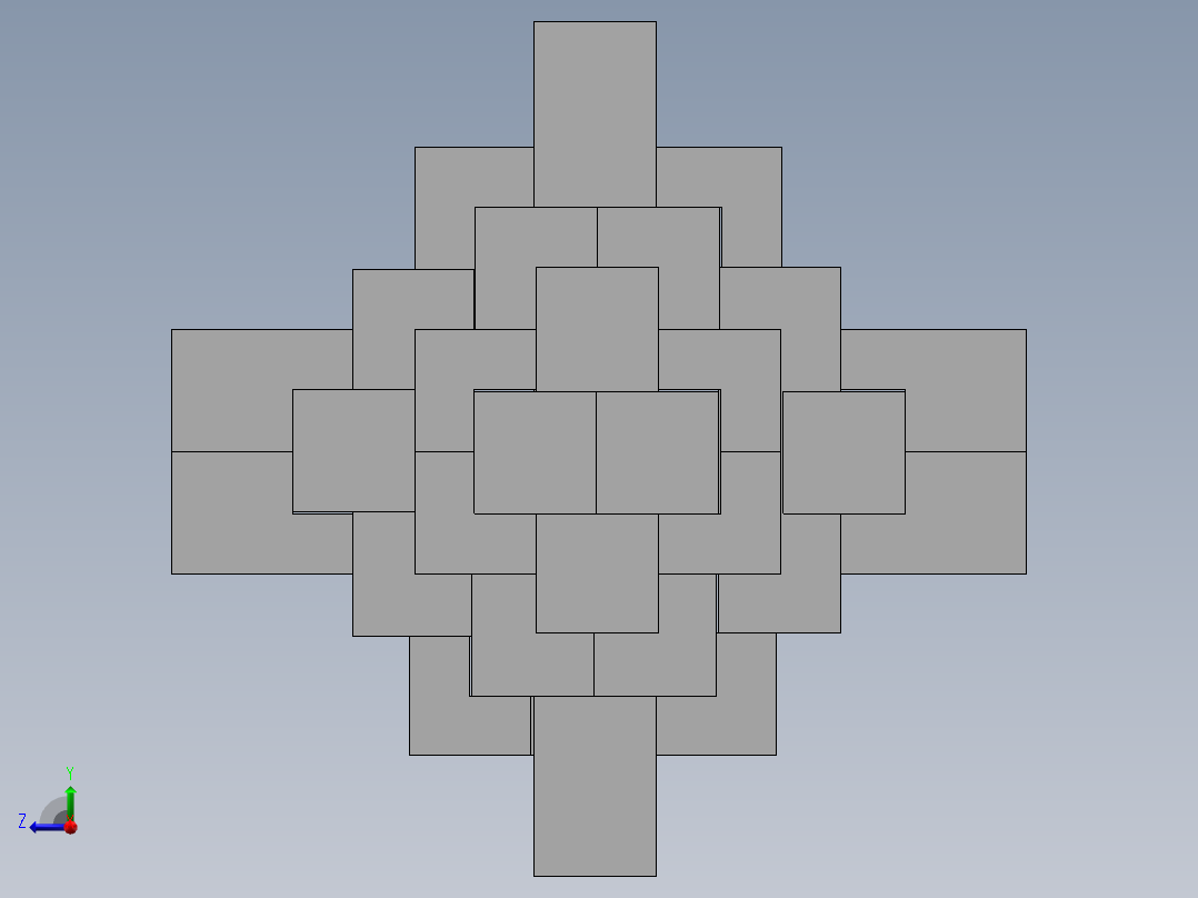 二十四锁模型+3D打印右视图