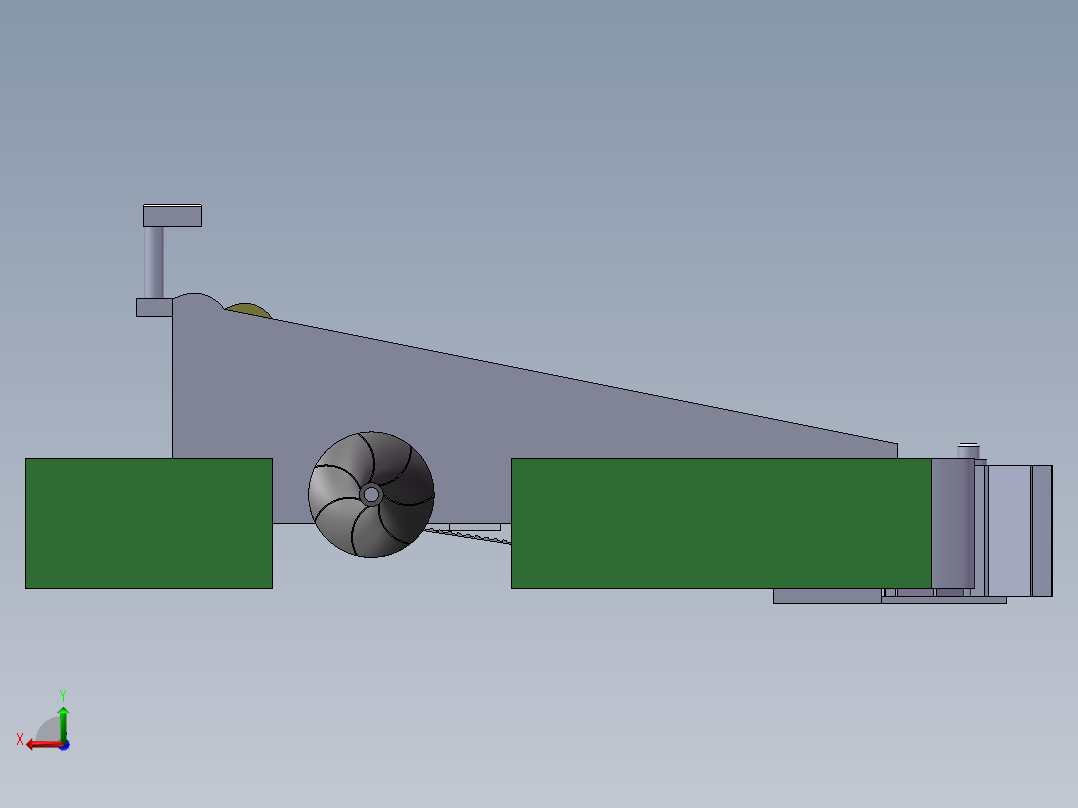 水面垃圾清理器sw16可编辑后视图
