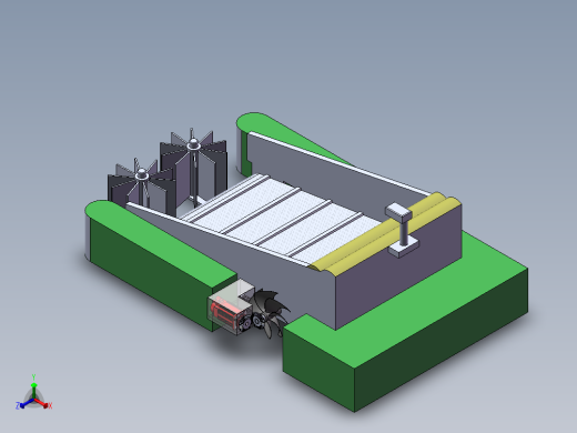 水面垃圾清理器sw16可编辑正等轴测缩略图