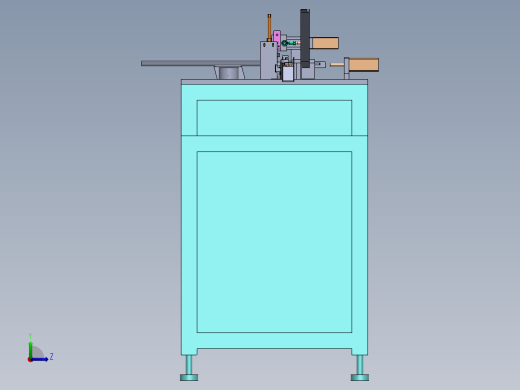 USB A母侧插DIP加铁壳 （sw16 可编辑+cad+bom)前视缩略图