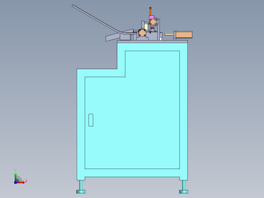 USB A母侧插DIP加铁壳 （sw16 可编辑+cad+bom)右视缩略图
