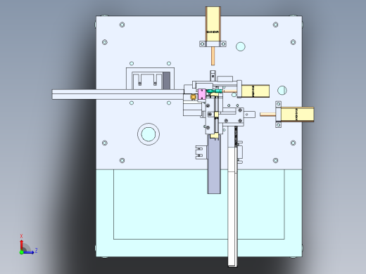 USB A母侧插DIP加铁壳 （sw16 可编辑+cad+bom)俯视缩略图
