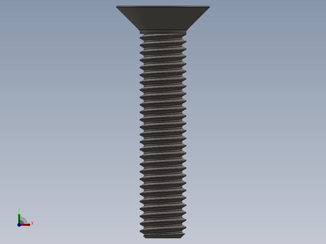 Screw_ISO_10642_M5x25_A2.SLDPRT前视图