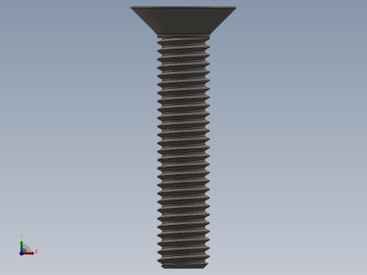 Screw_ISO_10642_M5x25_A2.SLDPRT前视缩略图