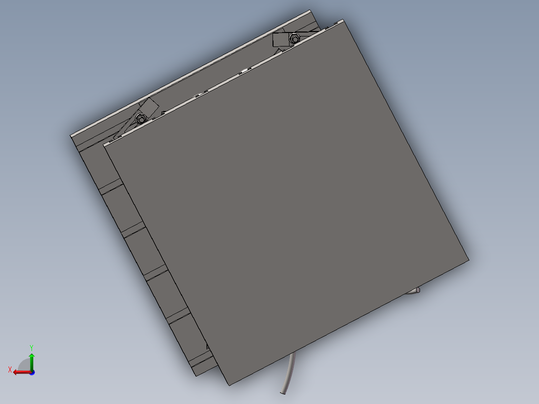 热模压模具后视图