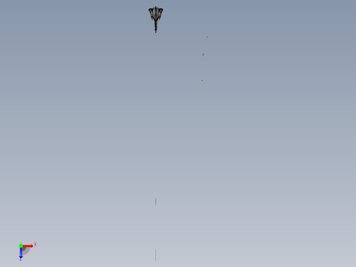 SR-71黑鸟侦察机迷你模型俯视缩略图