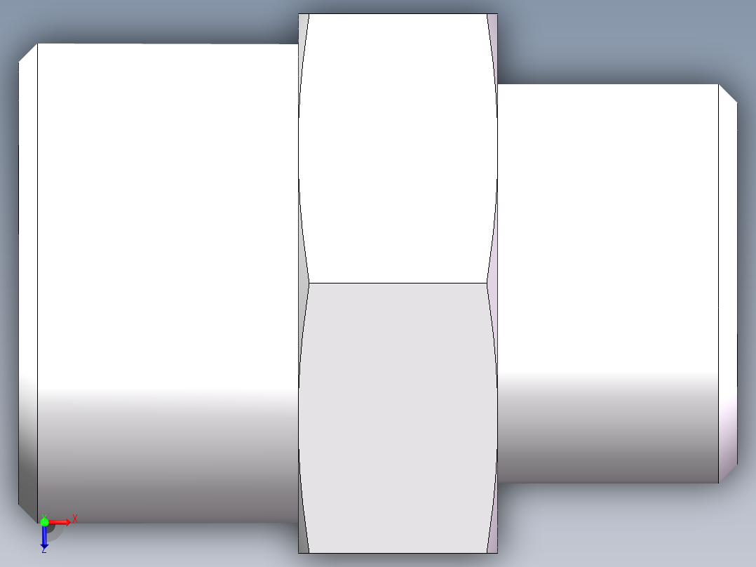 直通变径-GR、1D-20-24俯视图