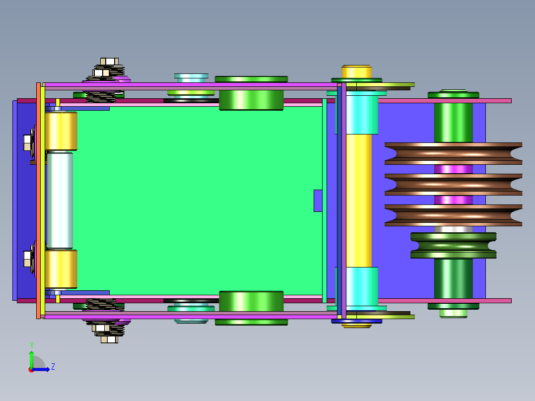 16吨吊臂左视图