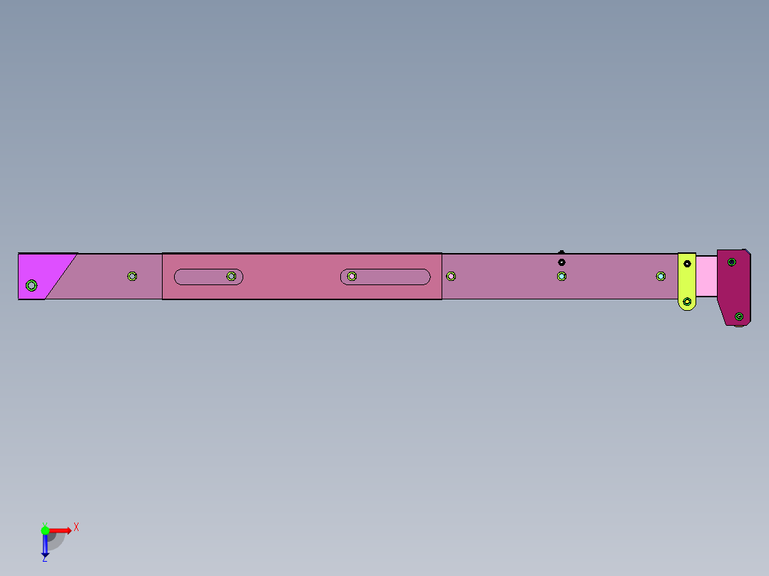 16吨吊臂俯视图
