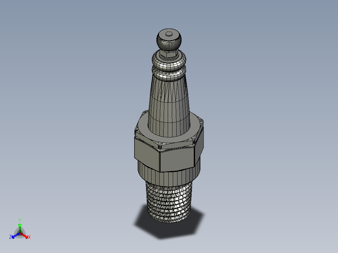 火花塞(9)正等轴测图