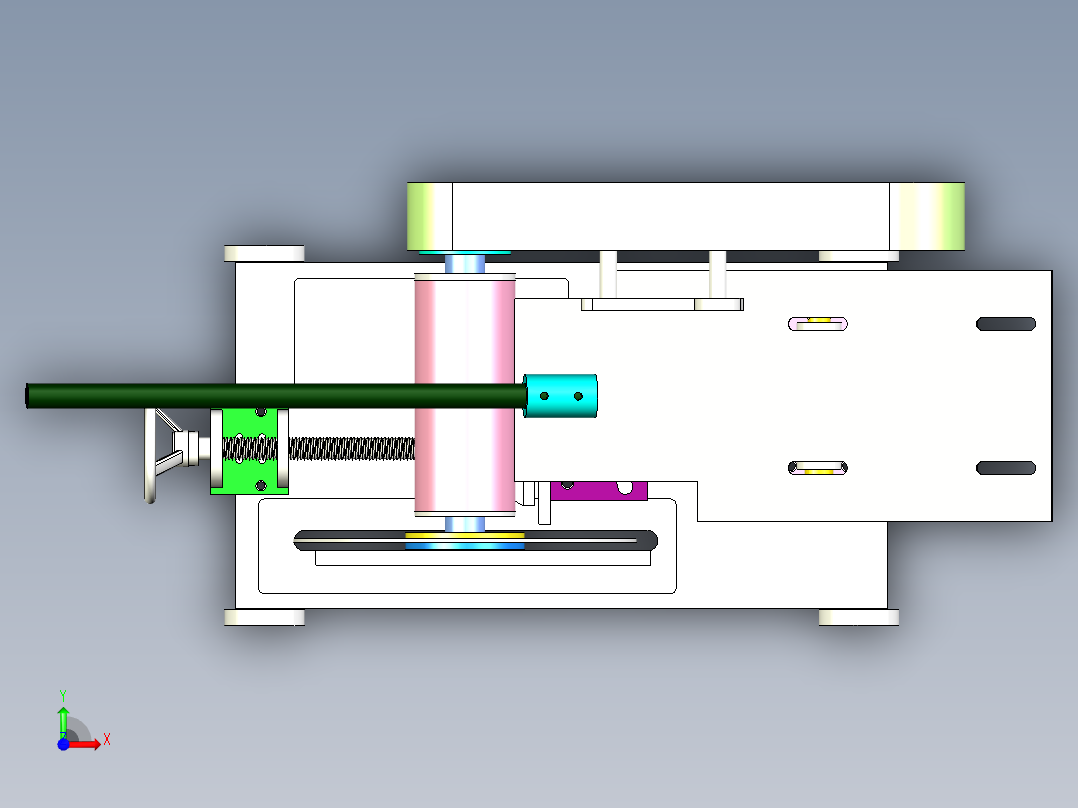 手动砂轮裁断机前视图
