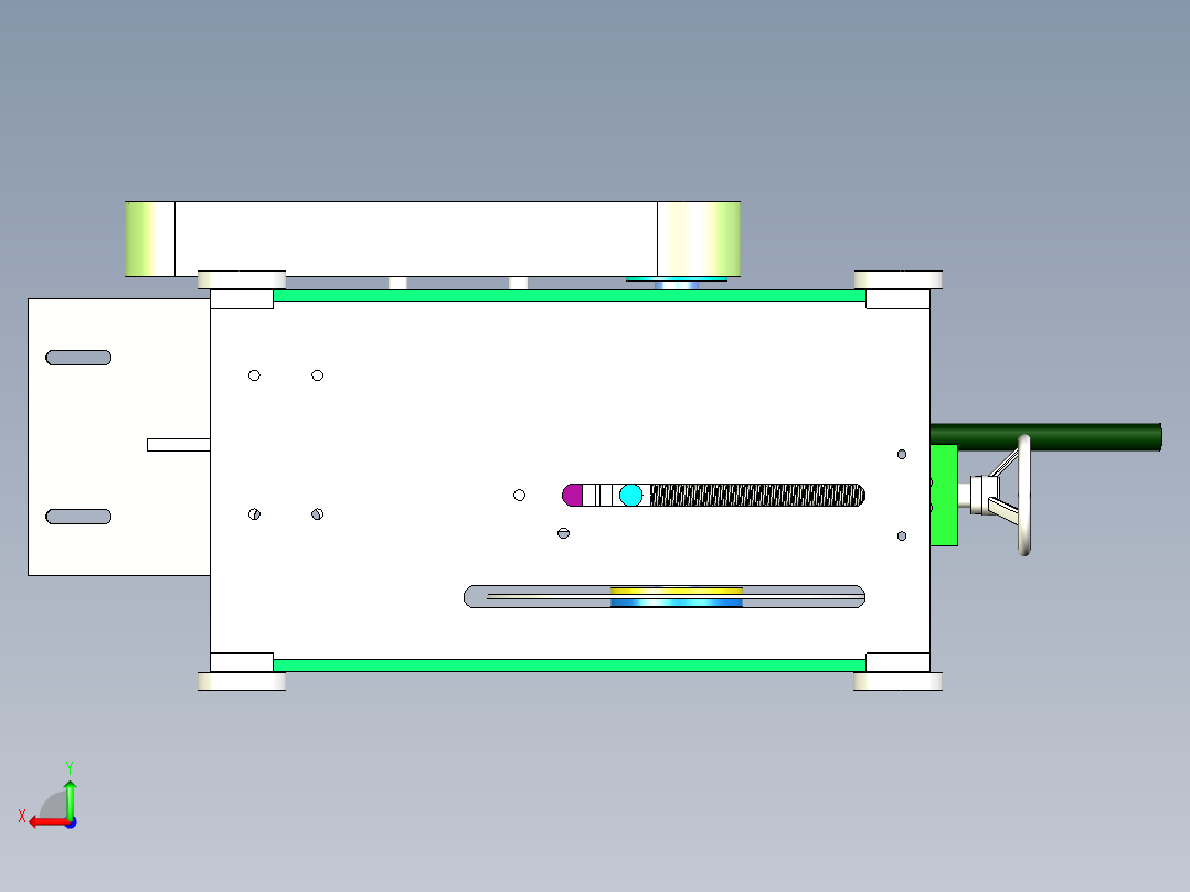 手动砂轮裁断机后视图