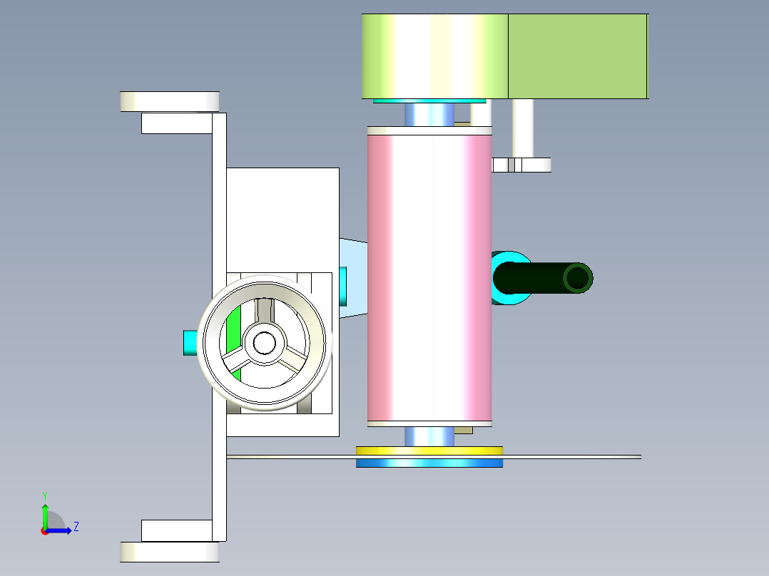 手动砂轮裁断机左视图