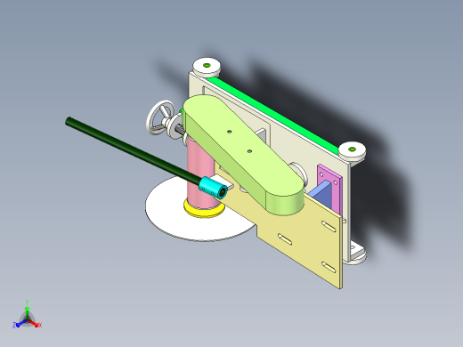 手动砂轮裁断机正等轴测缩略图